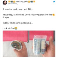 Tiga bulan lalu pria ini kehilangan sejumlah uang. Setelah bersih-bersih rumah, dia menemukan kembali uang tersebut. Kalau rezeki nggak kemana, ya... Foto: Reddit/Bored Panda