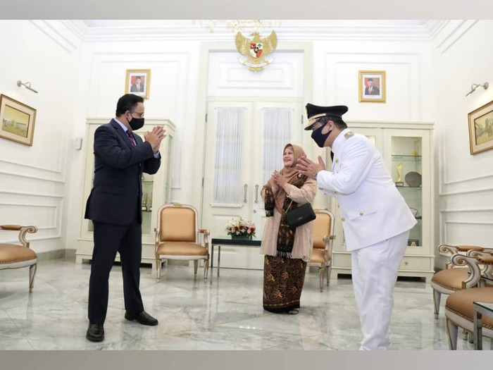Gubernur DKI Anies Baswedan dan Wagub DKI Ahmad Riza Patria