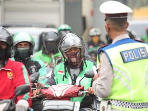 Sanksi dan Jenis Pelanggaran Pemotor Selama PSBB Jakarta