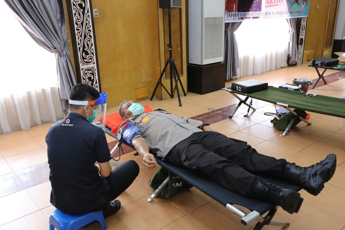 Polisi gelar donor darah massal di Sumut-Riau (dok. Istimewa)