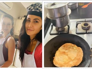Karantina Mandiri, Katrina Kaif Belajar Memasak Bersama Adiknya