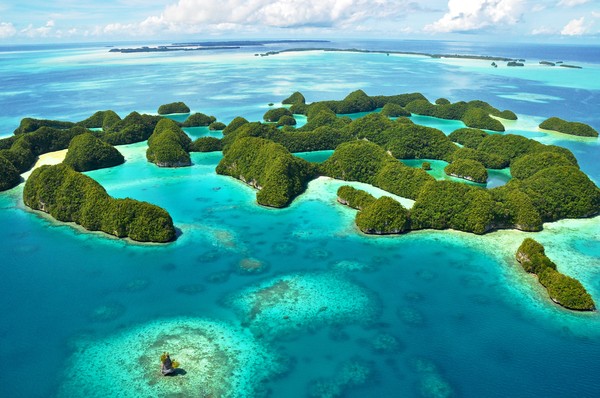 Palau yang merupakan negara kepulauan di Samudera Pasifik dan berbatasan langsung dengan Indonesia ini juga belum terdampk Corona. Thinkstock.