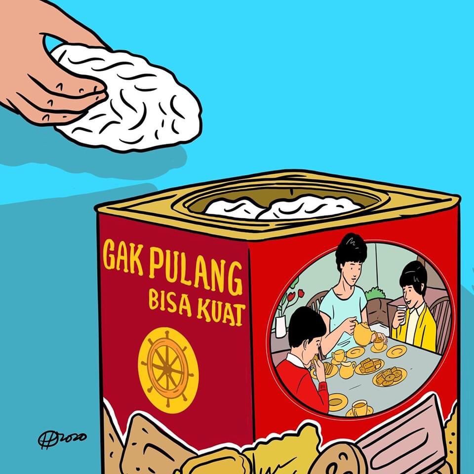 Keren Seniman Ini Kampanye Jangan Mudik Lewat Plesetan Produk