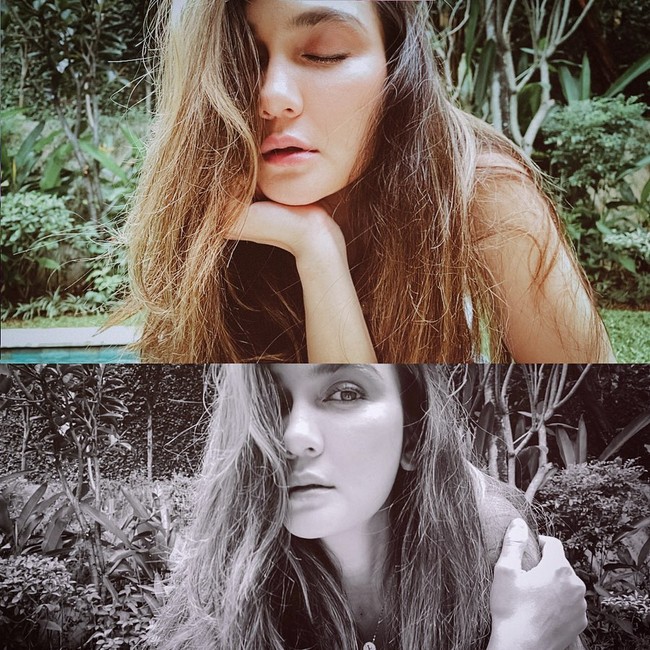 Luna Maya juga kerap menampilkan wajah tanpa makeup di Instagramnya. Foto: Instagram/@aldosinarta