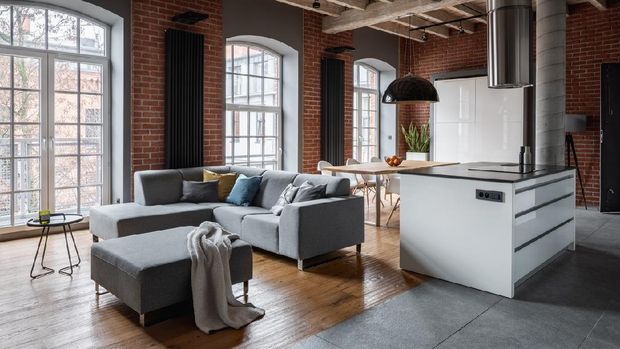 Rumah minimalis industrial