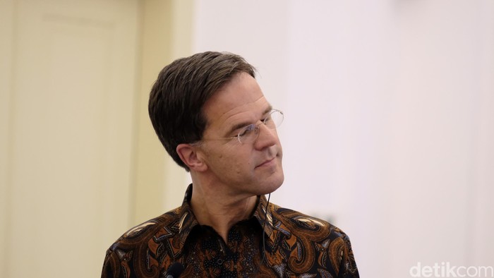 Perdana Menteri (PM) Belanda Mark Rutte saat berkunjung ke Indonesia.
