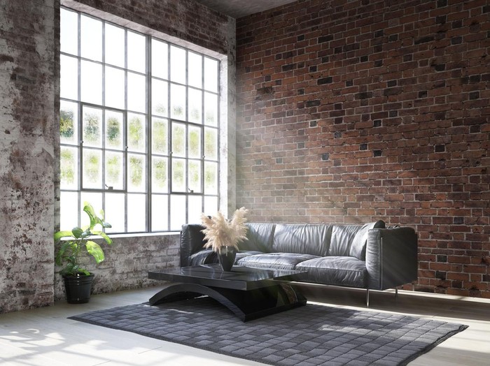 Rumah minimalis industrial