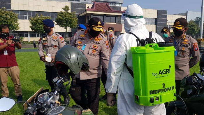 Kapolda Jatim siapkan penyemprotan di wilayah surabaya utara