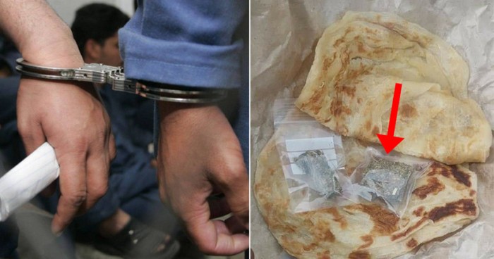 Penyelundupan narkoba pakai roti canai
