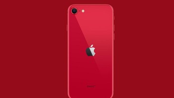 Penampilannya mirip dengan iPhone 8. Bedanya kini logo Apple berada  di tengah. Foto: Apple