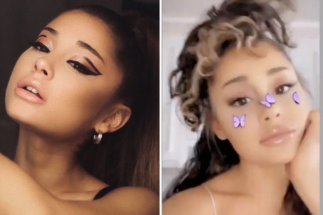 Ariana GrandeAriana Grande dikenal dengan rambut panjang dan lurus yang dikuncir tinggi. Tapi saat sedang mengisolasi diri tentu ia lebih memilih tampil apa adanya tanpa catokan dan ekstensi. Penyanyi itu memamerkan tampilan rambut asli yang memang diketahui ikal. Foto: Instagram