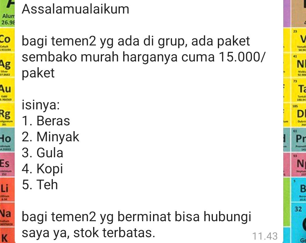 sembako murah