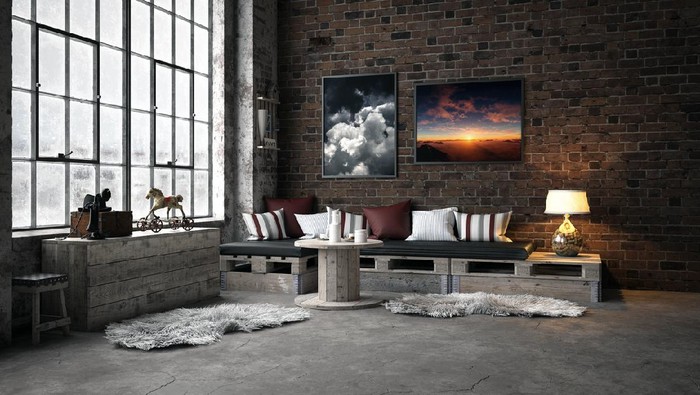 Rumah minimalis industrial