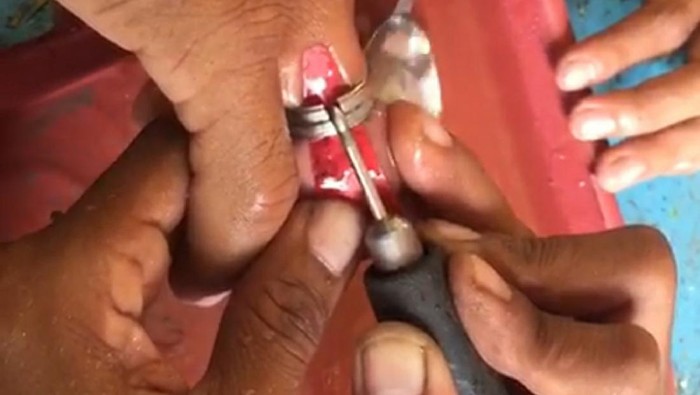 Damkar Ciamis Potong Cincin