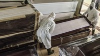 Ketua Gugus Tugas Penanganan COVID-19, Catur Laswanto, pernah menyampaikan protap Corona dilaksanakan juga untuk ODP dan PDP yang meninggal. Mereka meninggal sebelum hasil tes laboratorium keluar. ANTARA FOTO/ Fakhri Hermansyah.