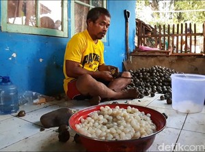 Jelang Ramadhan, Permintaan Kolang Kaling di Sumedang Meningkat