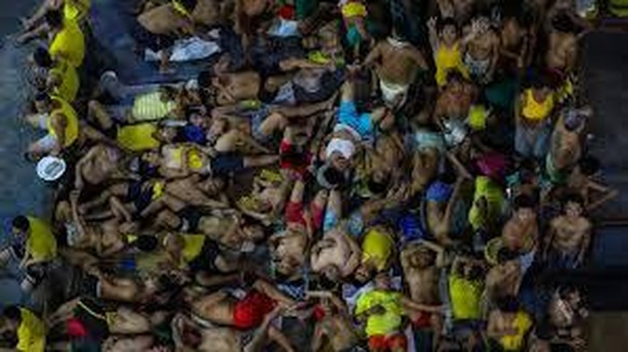 Potret penjara di FIlipina yang over kapasitas (AFP)