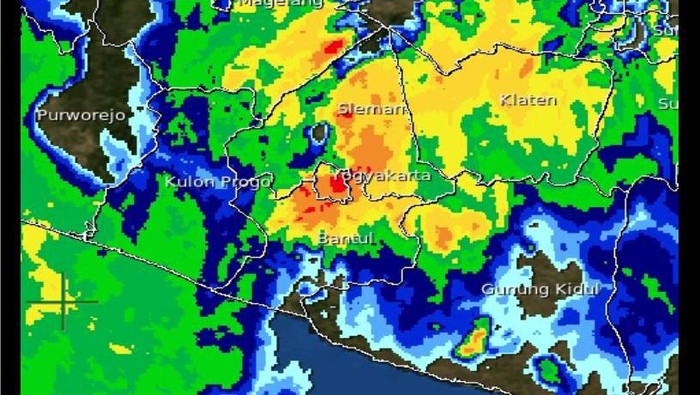 Citra Radar Cuaca DIY pada Jumat (17/4/2020)
