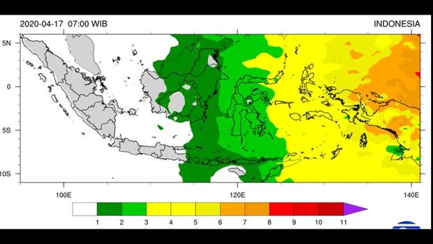UV Index 17 April
