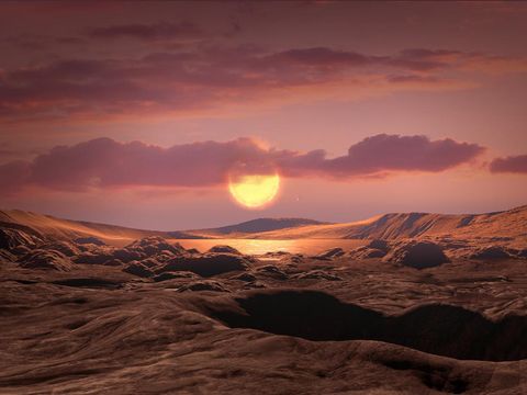 Ilustrasi permukaan exoplanet Keppler-1649c