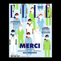 Majalah Elle Prancis juga mendedikasikan salah satu edisinya bagi para tenaga medis. (Foto: Ist)