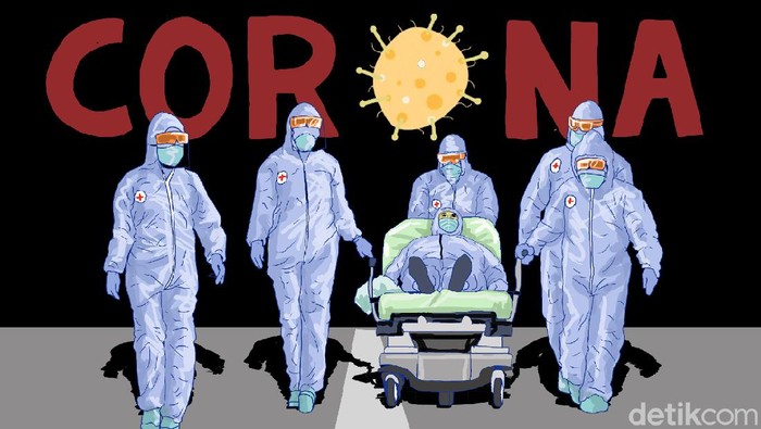 Ilustrasi Virus Corona, Covid 19 Poster