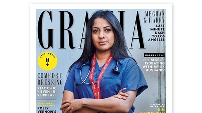 Ketika Dokter dan Perawat Gantikan Model Cantik di Cover Majalah Fashion