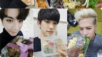 Boygroup GOT7 salah satu yang memiliki banyak penggemar. Lihat nih mereka kerap mendapatkan kiriman makanan dari penggemar saat merilis album baru. Ada satu paket makan siang yang terdiri dari olahan sayur, daging, dan lainnya. Foto: Istimewa