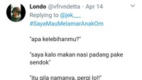 Masih soal nasi padang, ternyata ada yang mengaku makan nasi padang pakai sendok. Bukannya lamaran diterima, pria ini malah diusir. Mana enak makan nasi padang pakai sendok? Foto: twitter