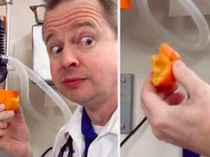 Makan Jeruk dengan Kulitnya, Dokter Hewan Ini Bikin Heran Netizen