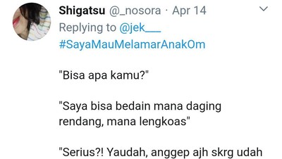 Pengguna Twitter Ramai-ramai Tunjukkan Bakat Kuliner Agar Bisa Melamar Si Dia