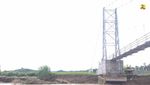 Tergerus Aliran Sungai, Jembatan Gantung di Kuningan Diperbaiki