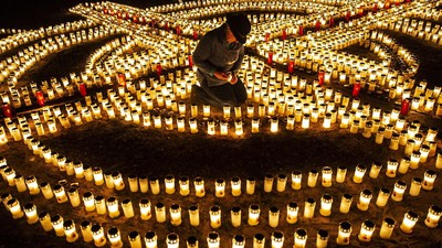 Ribuan Lilin Dinyalakan di Jerman Kenang Korban COVID-19