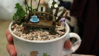 Siap menikmati kopi di atas taman yang indah ini?