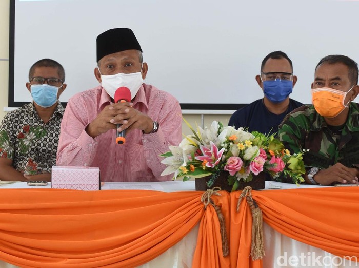 Konferensi Pers Gugus Tugas Penanganan COVID-19 Kabupaten Boyolali, Minggu (19/4/2020).