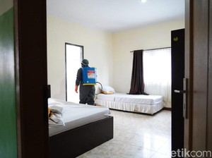 Cegah Corona, Hotel untuk Tim Medis-LP Anak di Makassar Disemprot Disinfektan