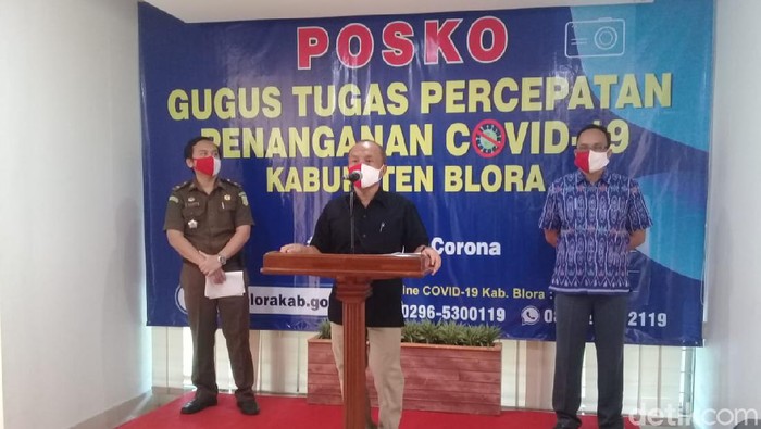 Jubir gustu percepatan penanganan COVID-19 Blora Lilik Hernanto, Sabtu (19/4/2020).