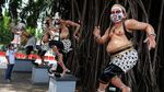 Patung Wayang di Solo aja Bermasker, Masa Kamu Nggak?