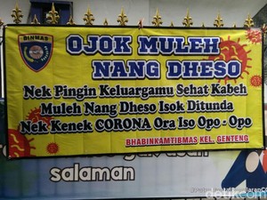Ini Upaya Polisi Gugah Kesadaran Warga Surabaya Putus Penyebaran Corona