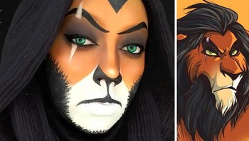 Ia juga piawai menirukan Scar yang menjadi tokoh antagonis utama dalam film animasi Lion King.