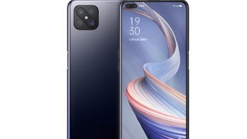 OPPO A92s, Ponsel ini ditenagai chip MediaTek Dimensity 800 yang memungkinkan perangkat mendukung 5G SA dan NSA. Ada dua varian RAM yang disediakan yakni 6 GB dan 8 GB. Foto: Oppo