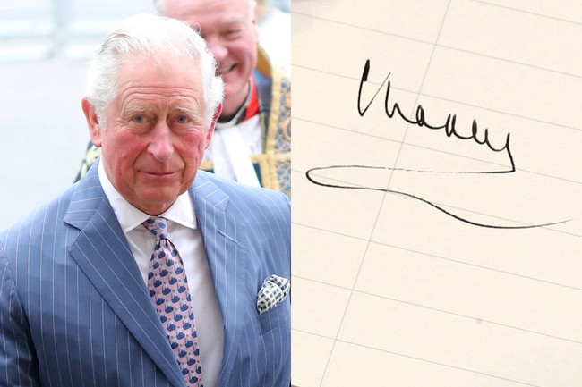 Tanda tangan Pangeran Charles (Foto: Getty Images)