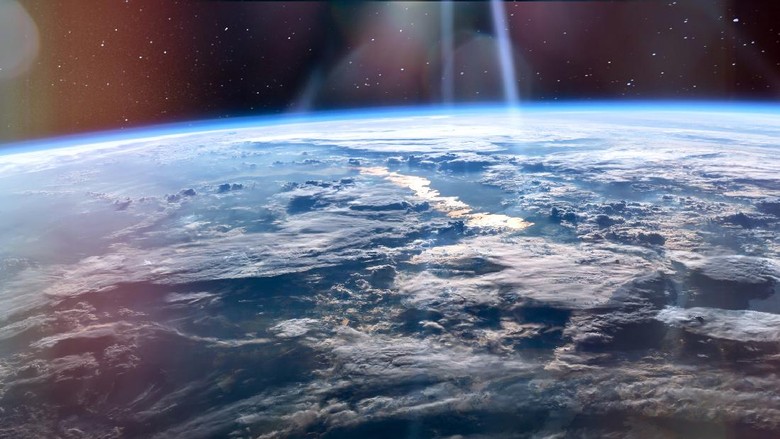 High altitude view of the Earth from space, blue planet with white clouds and deep black space. Elements of this image furnished by NASA.

/urls:
https://images.nasa.gov/details-iss047e137096.html,
https://images.nasa.gov/details-GSFC_20171208_Archive_e000127.html,
https://images.nasa.gov/details-iss013e78960.html,
https://images.nasa.gov/details-iss040e088891.html /