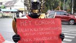 Aksi Superhero Ajak Warga Makassar Stay at Home untuk Lawan Corona