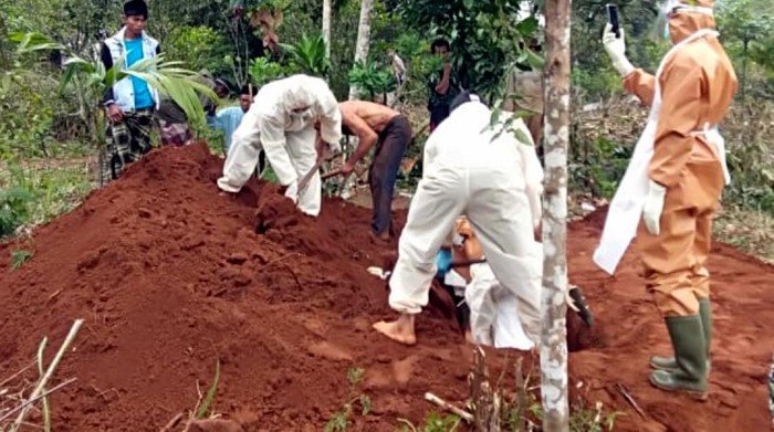 Pemakaman Jenazah PDP di Sukabumi