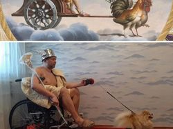 Diisolasi, Warga Rusia Bikin Foto Keren Tiru Lukisan Terkenal