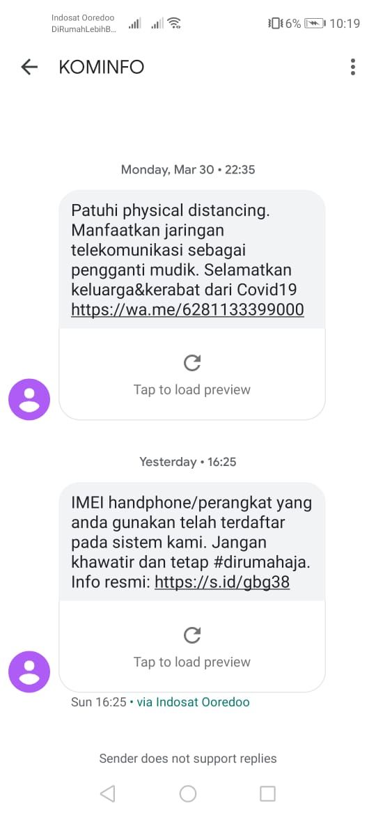 Kalau ini di pelanggan Indosat Ooredoo.