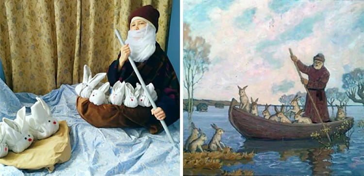 lukisan rusia parodi
