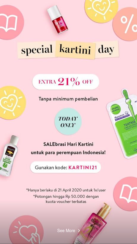 Rayakan Hari  Kartini Ini 8 Brand Kosmetik  yang Diskon  