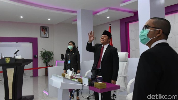 Gubernur Sumsel usai Video Conference dengan sejumlah kepala daerah